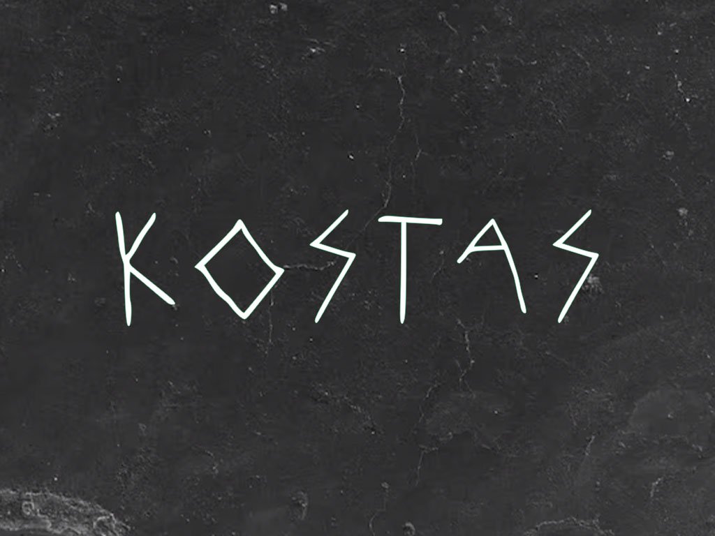 kostas display font